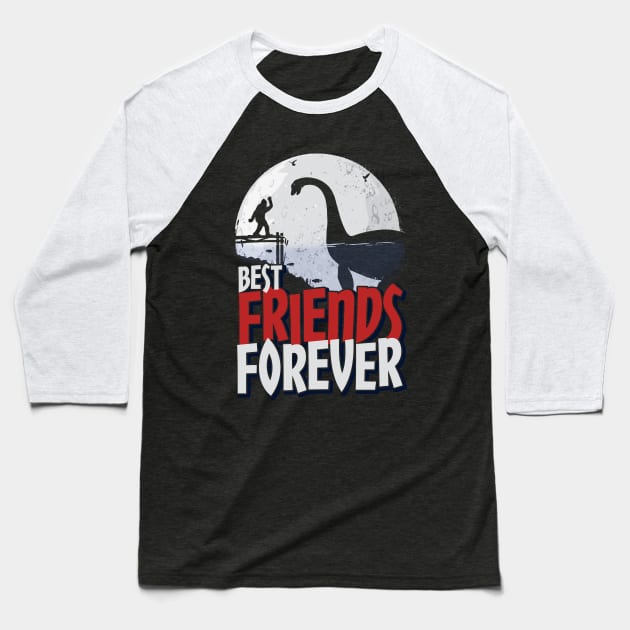 Best Friends Forever Baseball T-Shirt by SolarFlare